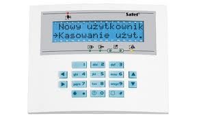 Manipulator systemu alarmowego z klawiaturą i wyświetlaczem